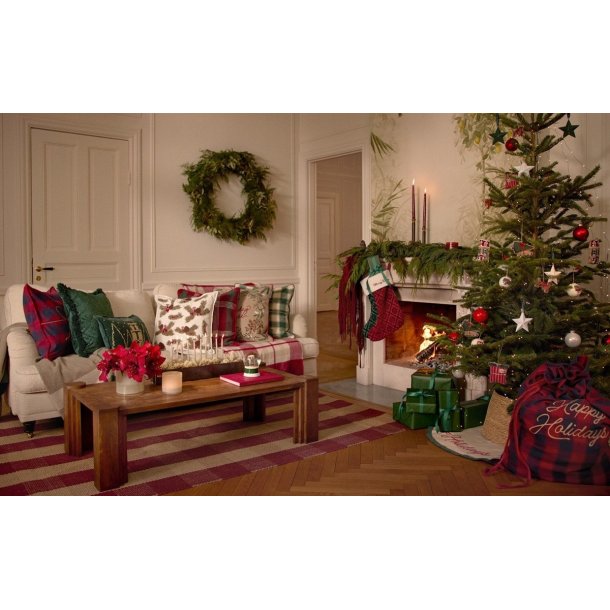 Lexington Pine Twigs Organic Cotton Velvet Pudebetr�k