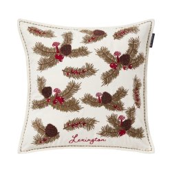 Lexington Pine Twigs Organic Cotton Velvet Pudebetr�k