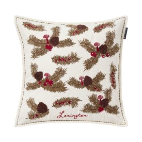 Lexington Pine Twigs Organic Cotton Velvet Pudebetr�k