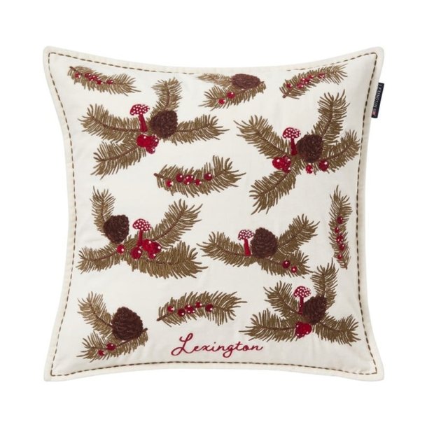 Lexington Pine Twigs Organic Cotton Velvet Pudebetr�k