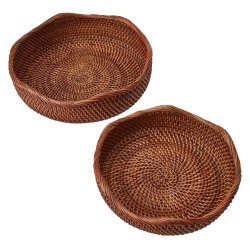 Lexington Rattan Wavy Basket mellem